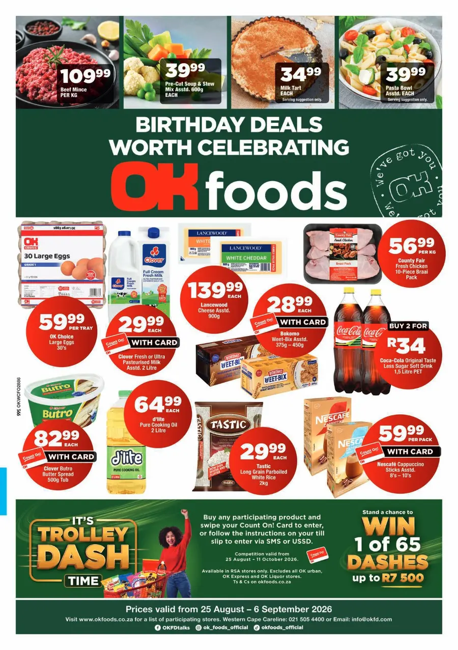 OK Foods Western Cape : Birthday Deals Worth Celebrating (25 August - 06 September 2026)