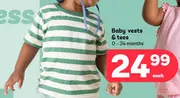 Baby vests & tees 0 - 24 months