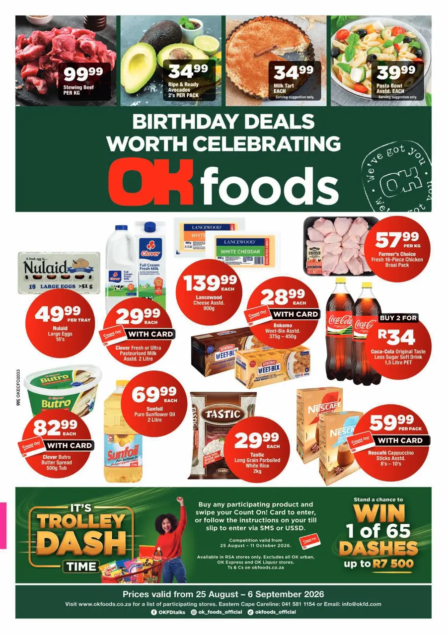 OK Foods Eastern Cape : Birthday Deals Worth Celebrating (25 August - 06 September 2026)