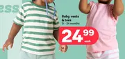 Baby vests & tees 0 - 24 months