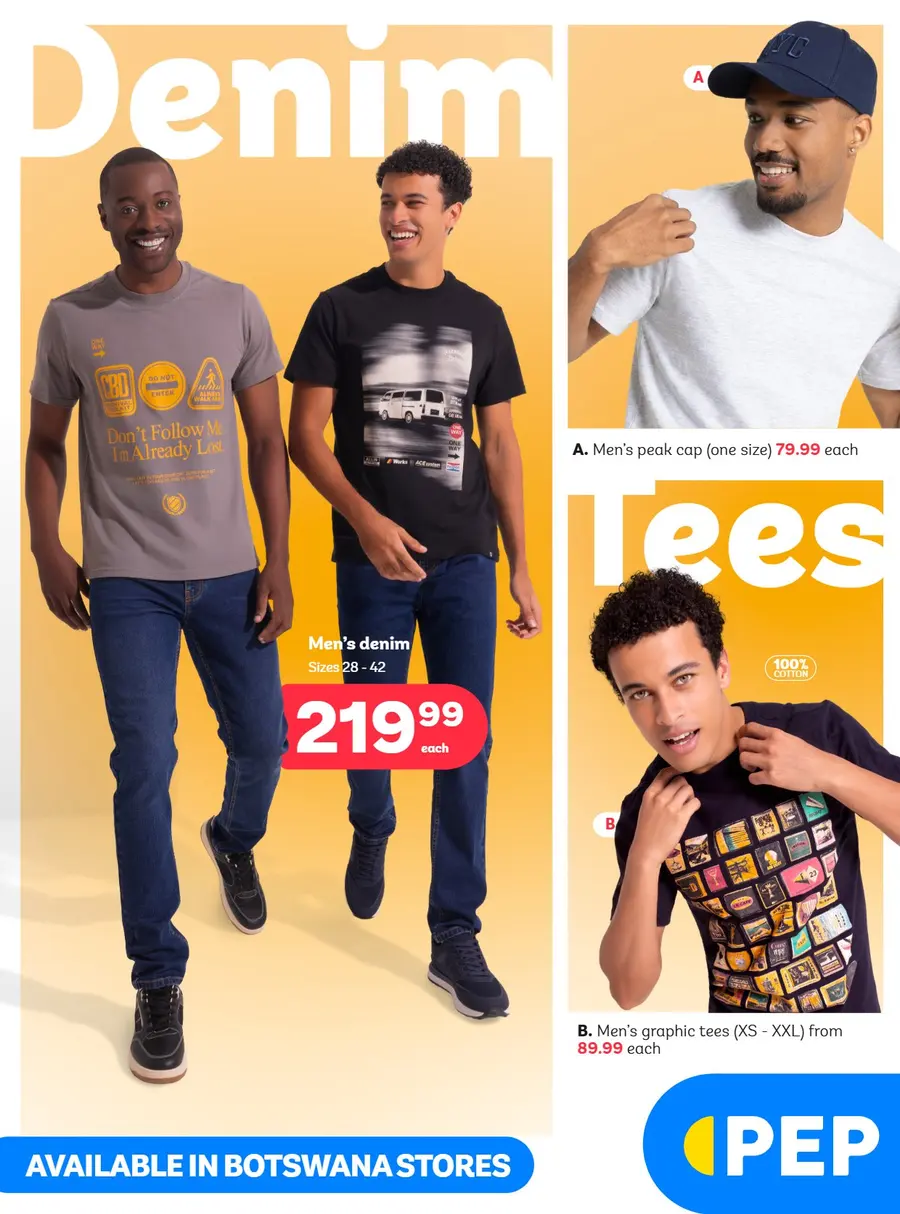 PEP Botswana : Men's Clothing (26 August - 22 September 2026)