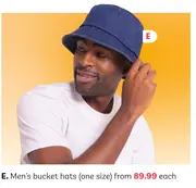 Men's bucket hats (one size)