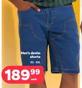 Men's denim shorts XS - XXL