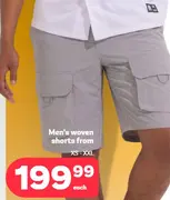 Men's woven shorts from XS - XXL