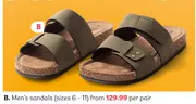 Men's sandals (sizes 6 - 11) per pair