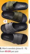 Mens sandals sizes 6-11