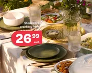 Stoneware crockery