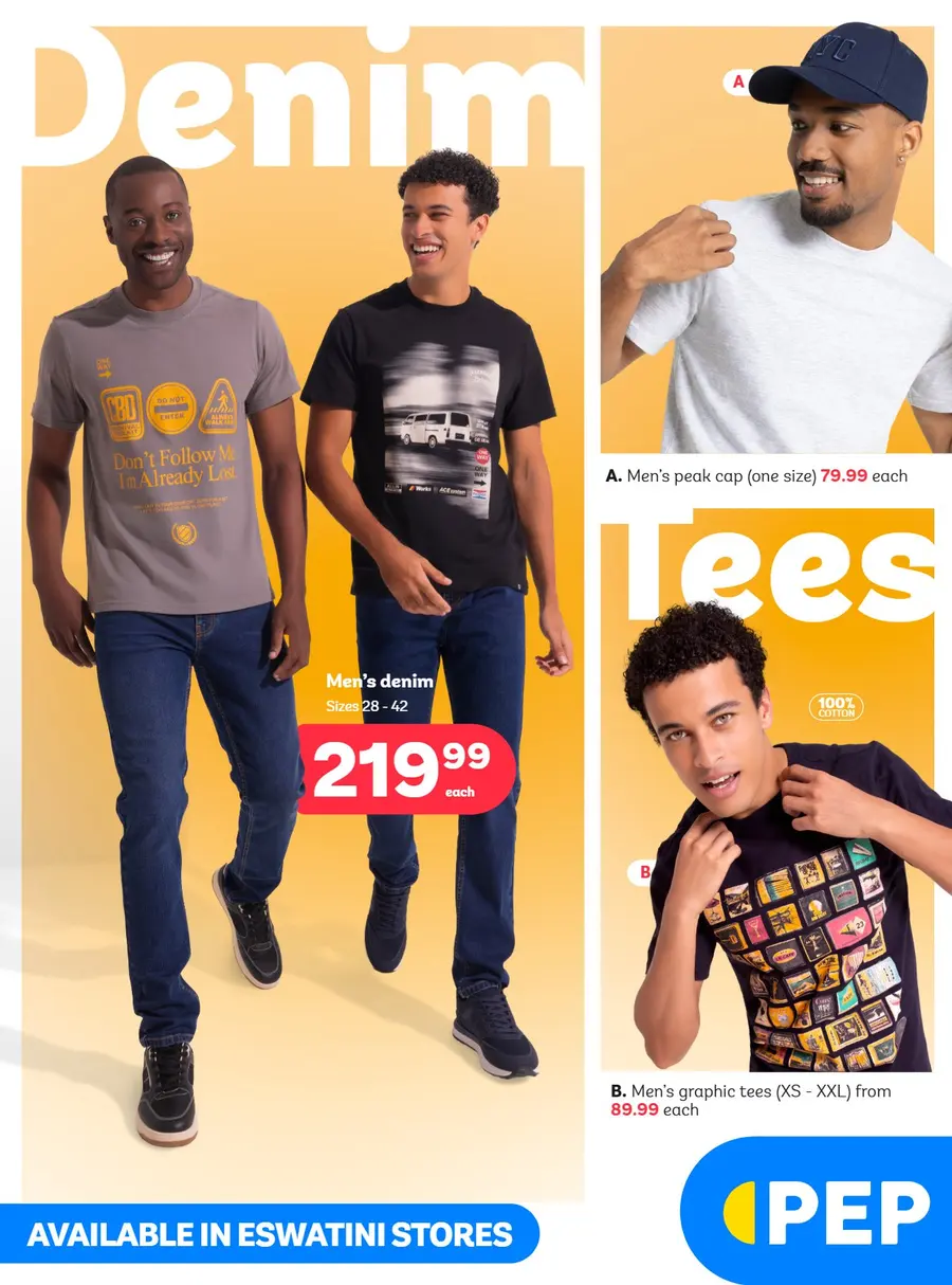 PEP Eswatini : Men's Clothing (26 August - 22 September 2026)