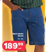 Men's denim shorts XS - XXL