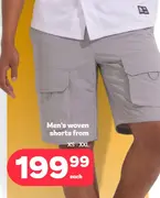 Men's woven shorts from XS - XXL