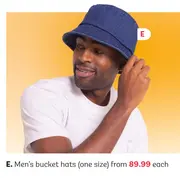 Men's bucket hats (one size)