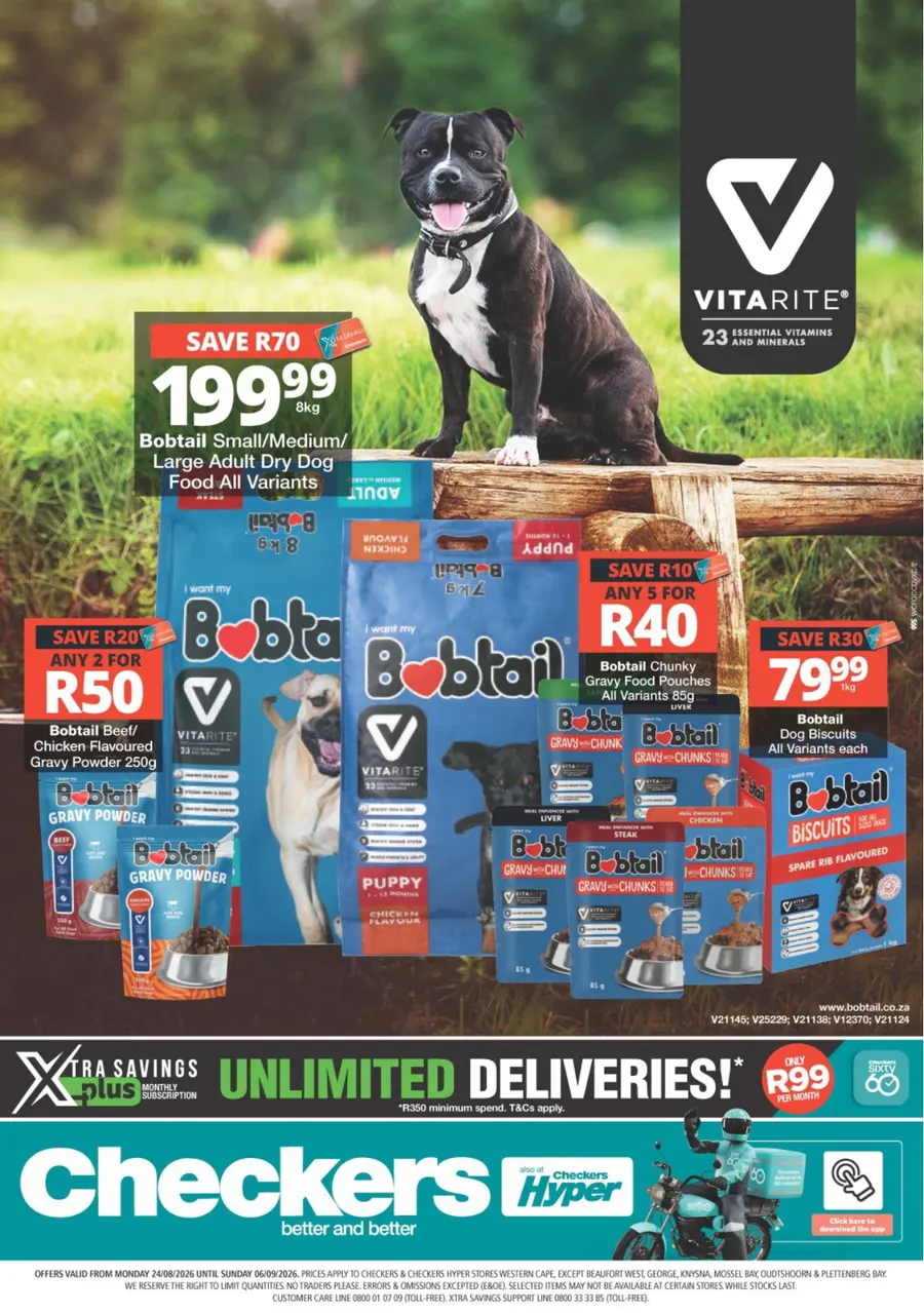 Checkers Western Cape : Bobtail Promotion (24 August - 06 September 2026)