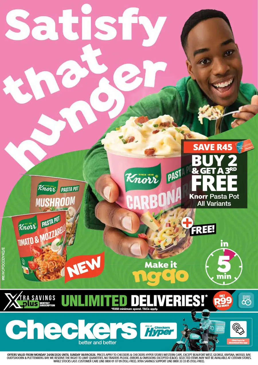 Checkers Western Cape : Knorr Promotion (24 August - 06 September 2026)
