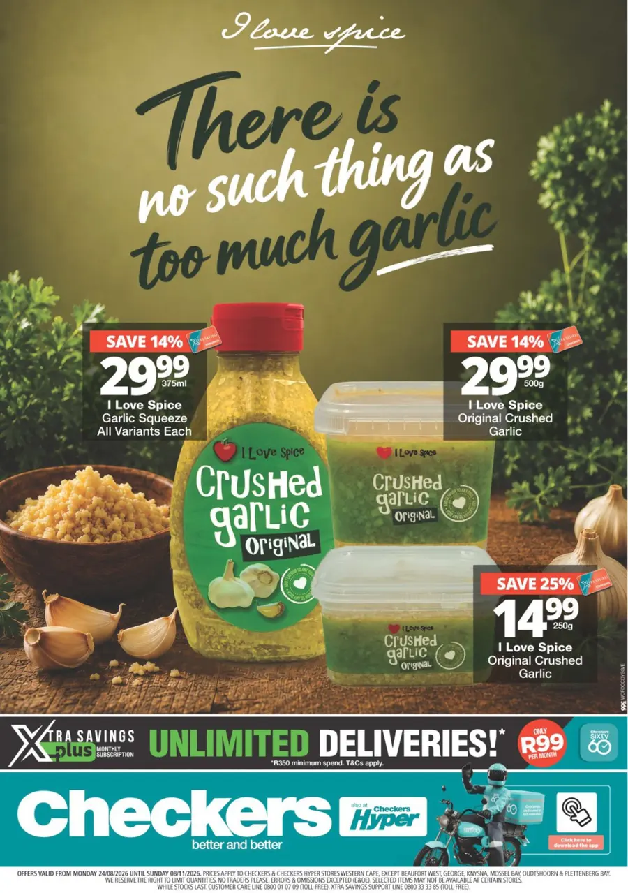 Checkers Western Cape : I Love Spices Promotion (24 August - 08 November 2026)