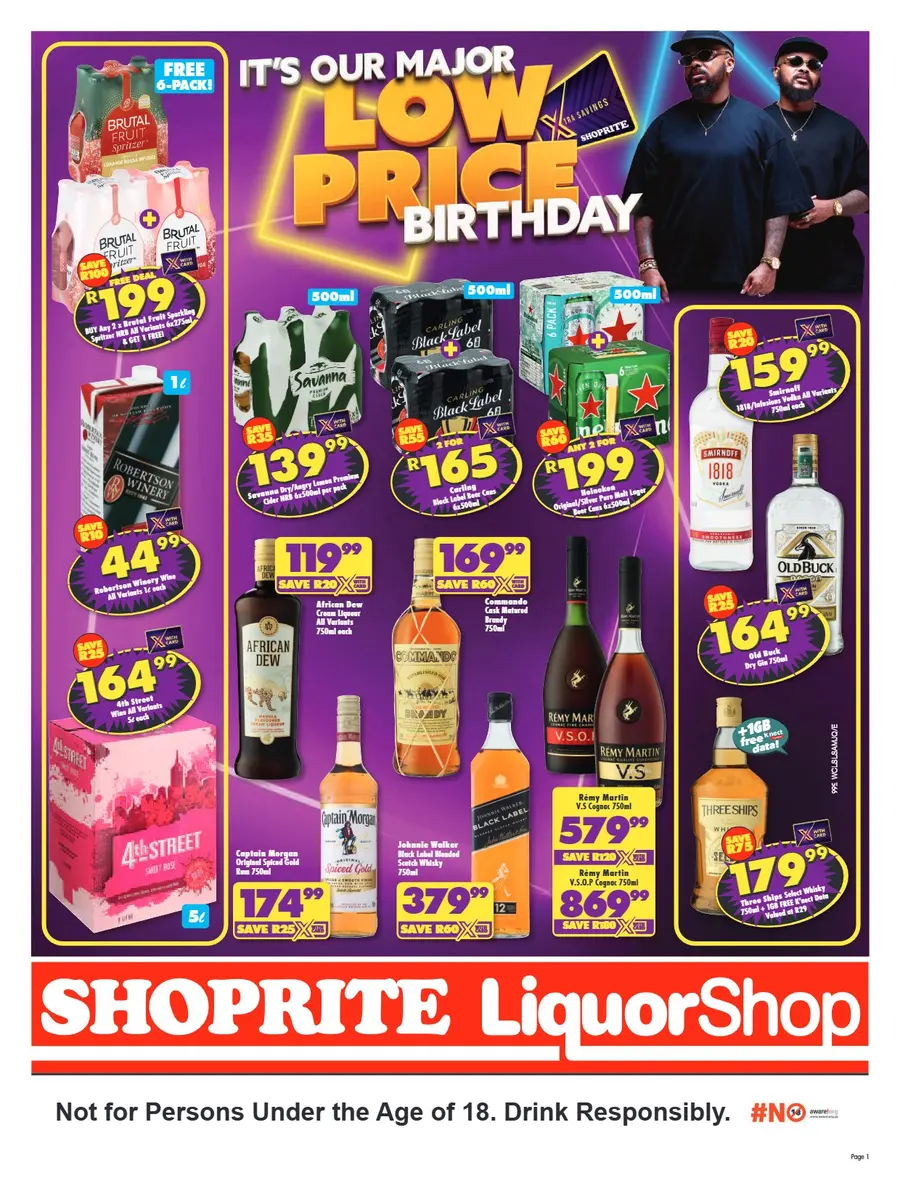 Shoprite Western Cape : Major Low Price Birthday (25 August - 06 September 2026)