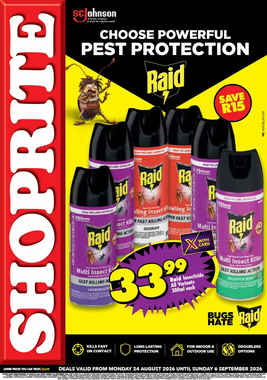 Shoprite Northern Cape & Free State : Raid Promotion (24 August - 06 September 2026)