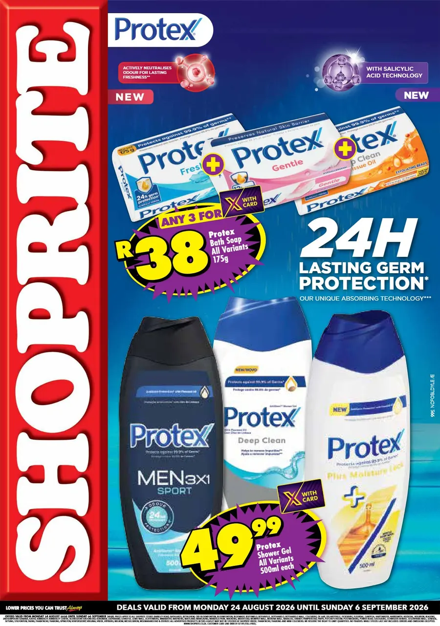 Shoprite Northern Cape & Free State : Protex Promotion (24 August - 06 September 2026)