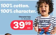Character tees 0 - 24 months
