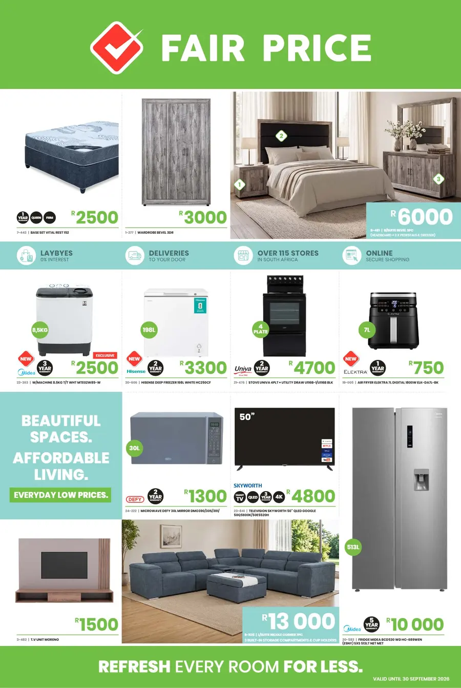 Fair Price : Refresh Every Room For Less (01 September - 30 September 2026)