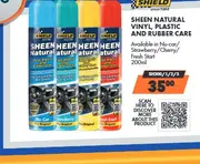 Shield Sheen Natural Vinyl, Plastic and Rubber Care 200ml