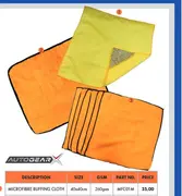 Microfibre Buffing Cloth 40x40cm 260gsm