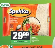 Spekko Long Grain Parboiled Rice 2 kg