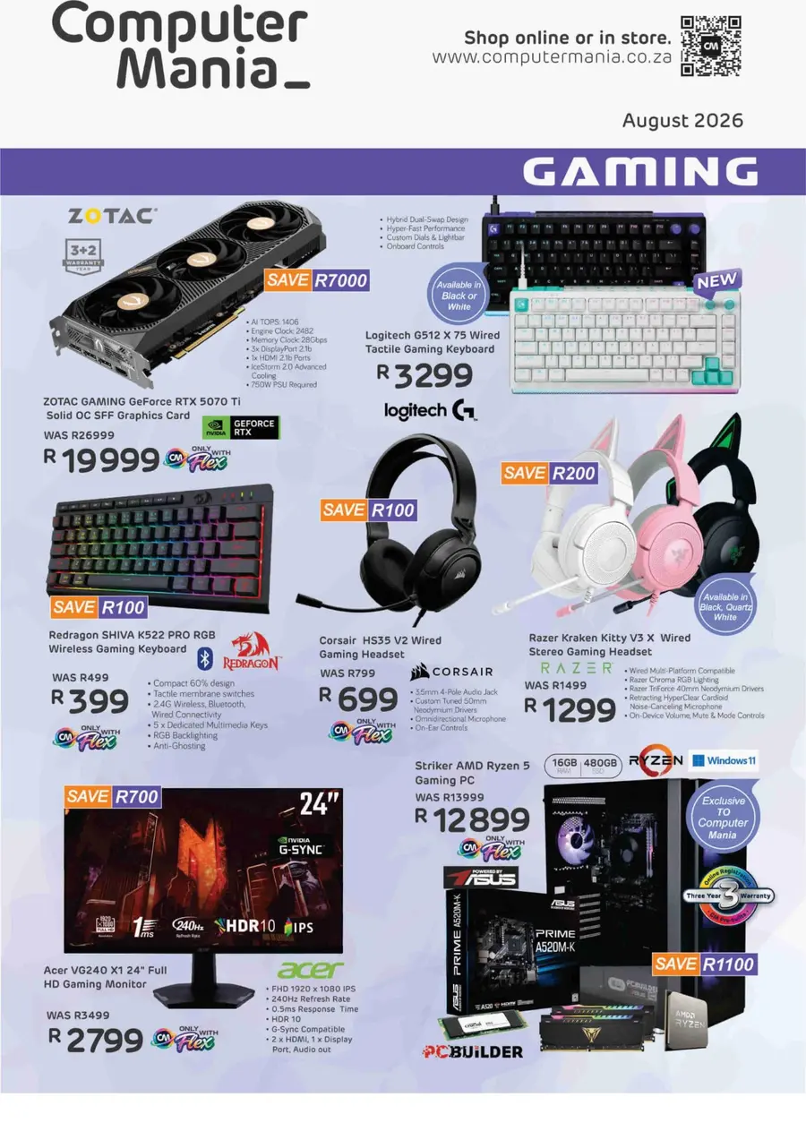 Computer Mania : Gaming (01 September- 30 September 2026)