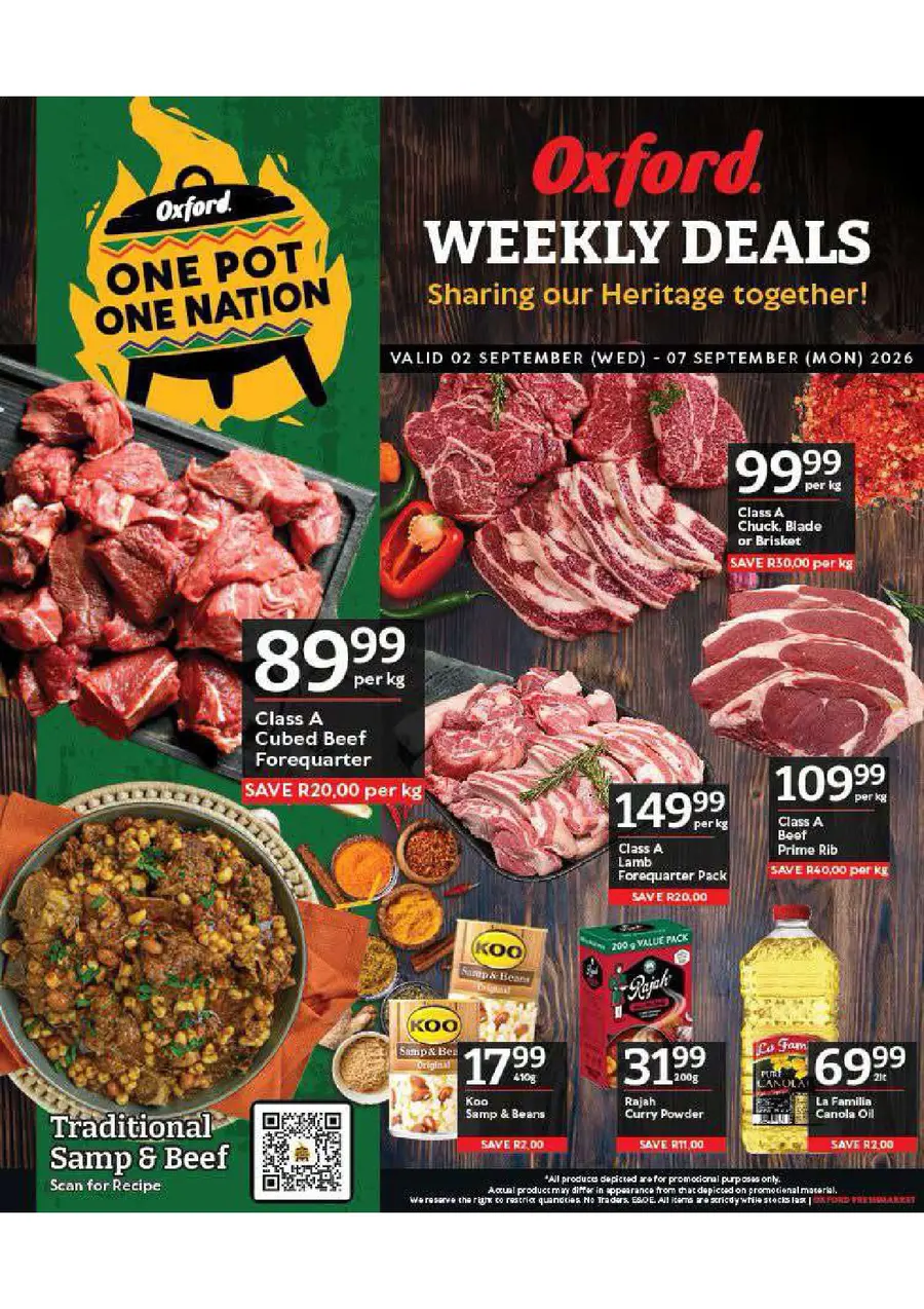 Oxford Fresh Market : Weekly Deals (02 September - 07 September 2026)