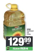 SPAR Sunflower Oil 4 litre