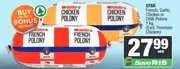 SPAR French, Garlic, Chicken or Chilli Polony 1 kg (Excl. Premium Chicken)