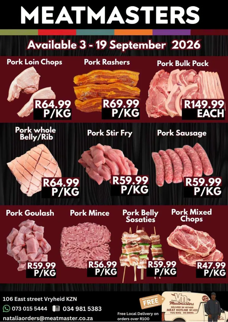 Natalia Meat Masters : Specials (03 September - 19 September 2026)