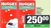 Huggies Dry Comfort Value Pack Nappies Assorted (Any 2)