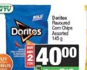 Doritos Flavoured Corn Chips Assorted 145 g - Buy 2 for