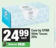 Care by SPAR White Tissues 200s