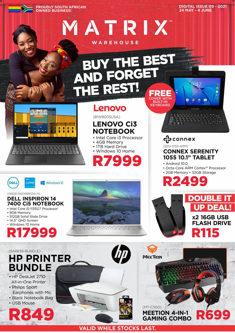 Matrix Warehouse Computers : Buy The Best And Forget The Rest! (24 May - 04 June 2021) - Page 1