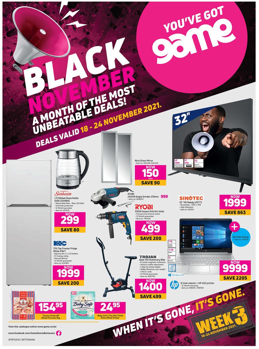 Game Botswana : Black November Week 3 (18 November - 24 November 2021) - Page 1