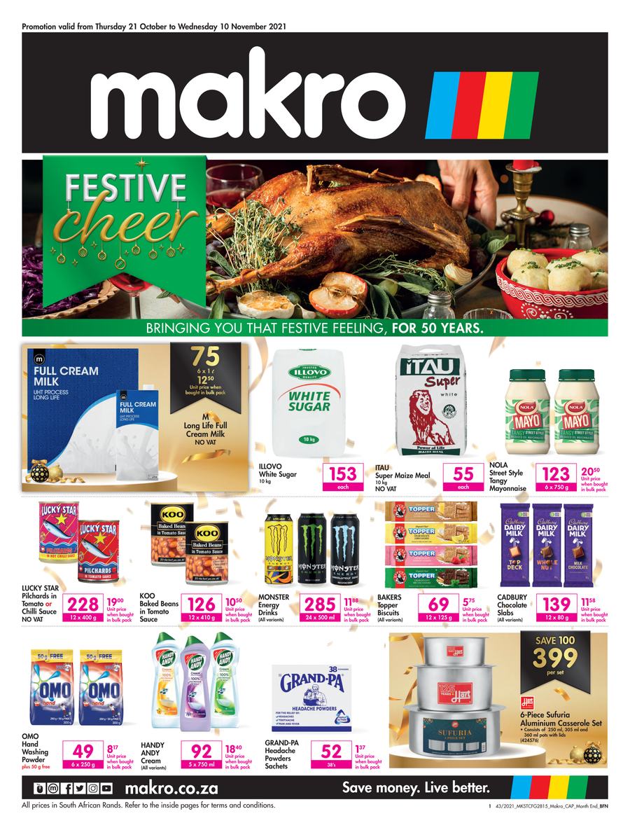 Makro Bloemfontein : Food (21 October - 10 November 2021) - Page 1