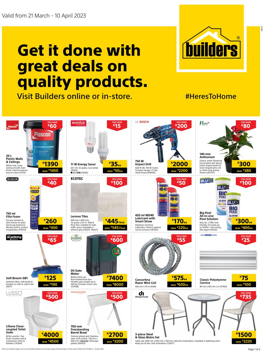 Builders Kitwe : Get It Done With Great Deals On Quality Products (21 ...