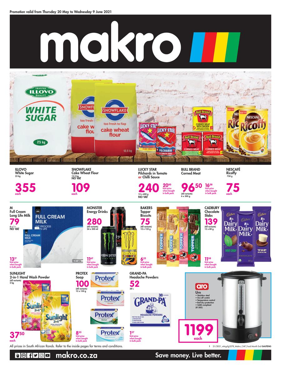 Makro Gauteng :  Food (20 May - 09 June 2021) - Page 1