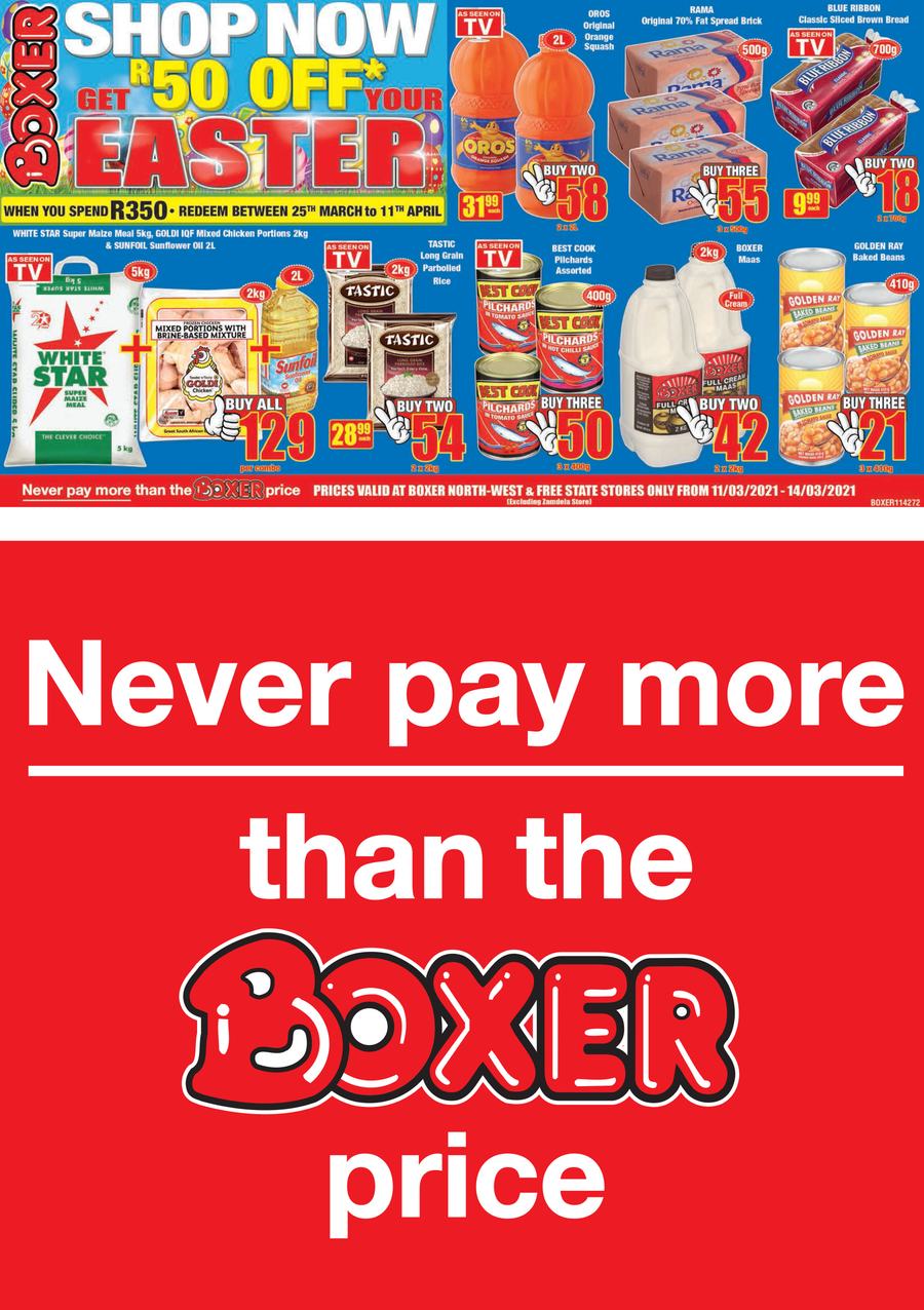 Boxer Super Store Free State & North West (11 March - 14 March 2021) - Page 1