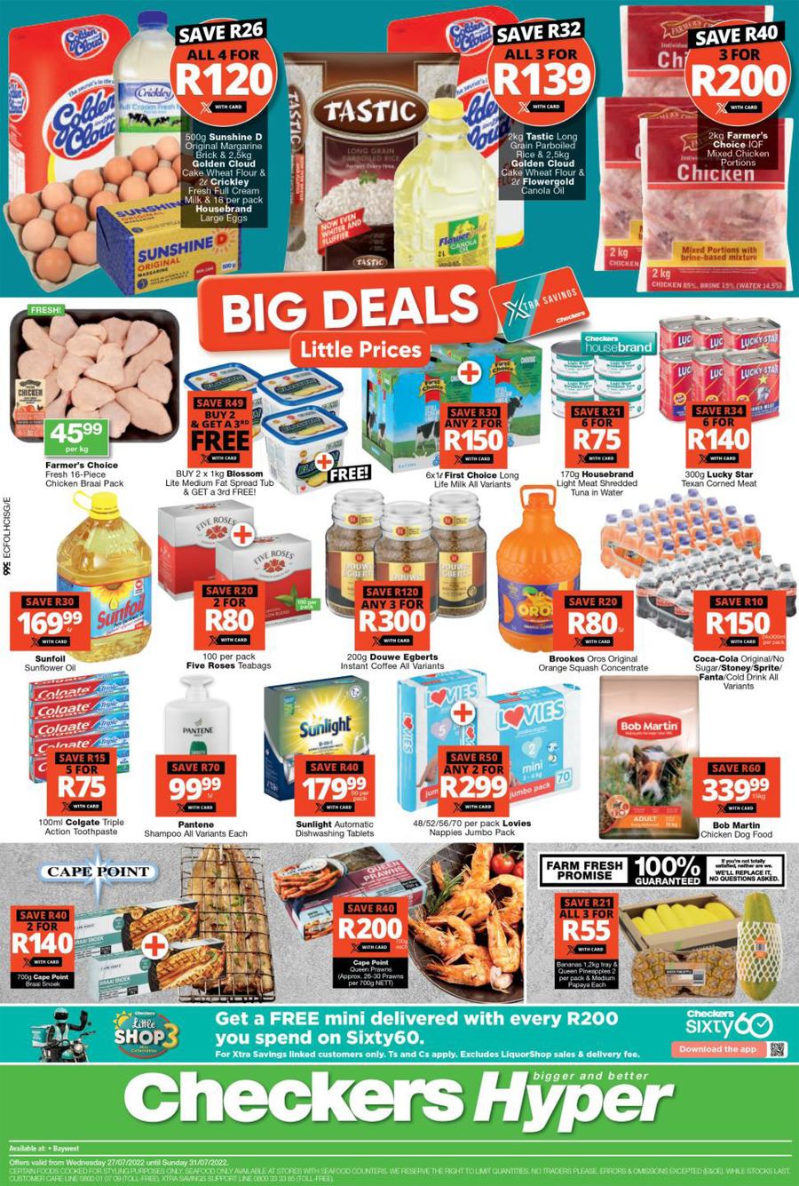 Checkers Hyper Bay West : Big Deals Little Prices (27 July - 31 July 2022) - Page 1