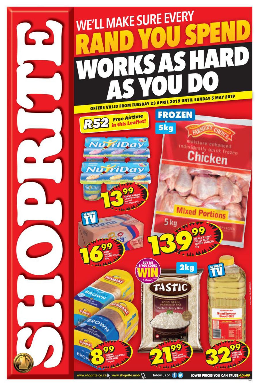 Shoprite Gauteng, Mpumalanga, Limpopo & North West : Hustle promotion (23 Apr - 05 May 2019) - Page 1