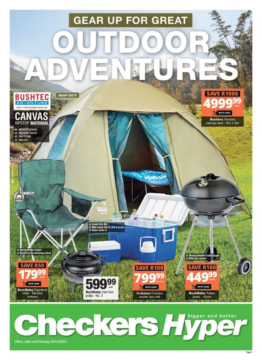 Checkers Hyper : Outdoor Adventures (29 November - 26 December 2021) - Page 1