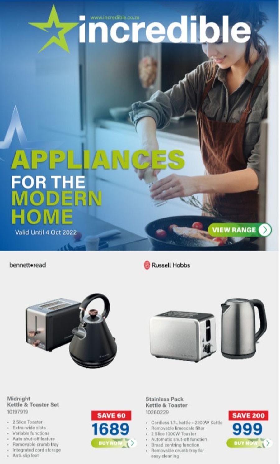 Incredible Connection : Appliances For The Modern Home (28 September - 04 October 2022) - Page 1